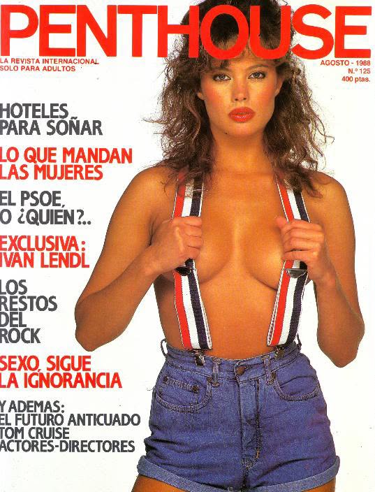 PENTHOUSE (SPAIN) magazine side cover Issue 125  August 1988