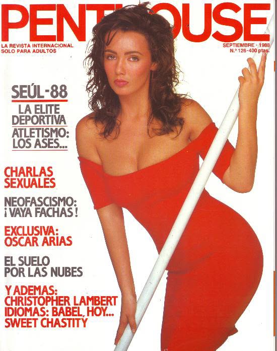 PENTHOUSE (SPAIN) magazine side cover Issue 126  September 1988