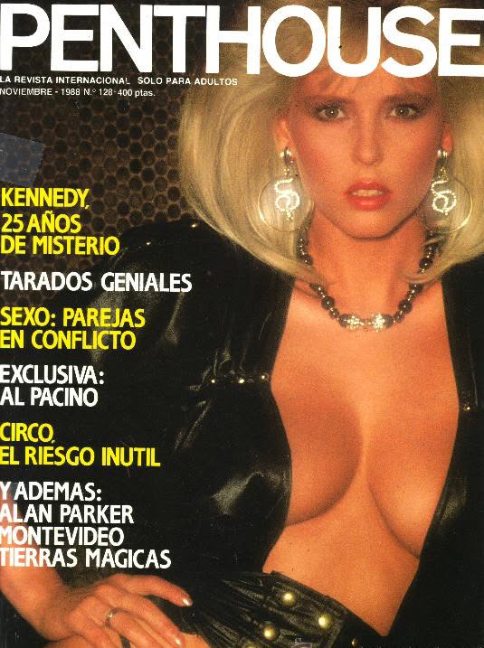 PENTHOUSE (SPAIN) magazine side cover Issue 128  November 1988