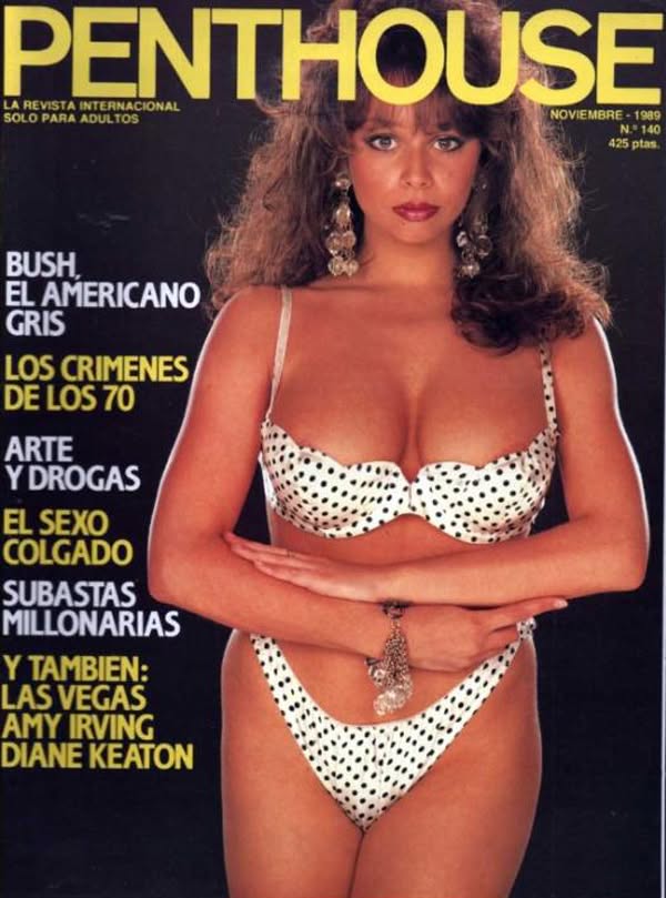 PENTHOUSE (SPAIN) magazine side cover Issue 140  November 1989