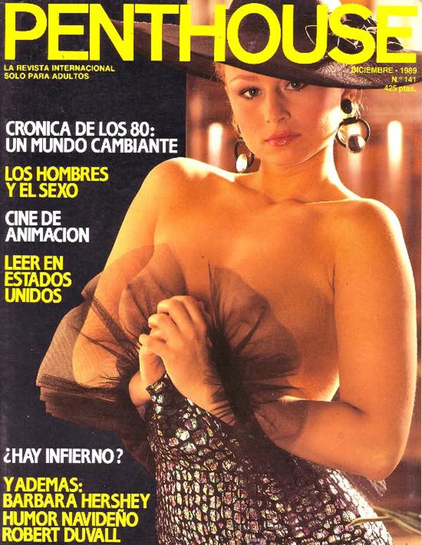 PENTHOUSE (SPAIN) magazine side cover Issue 141  December 1989