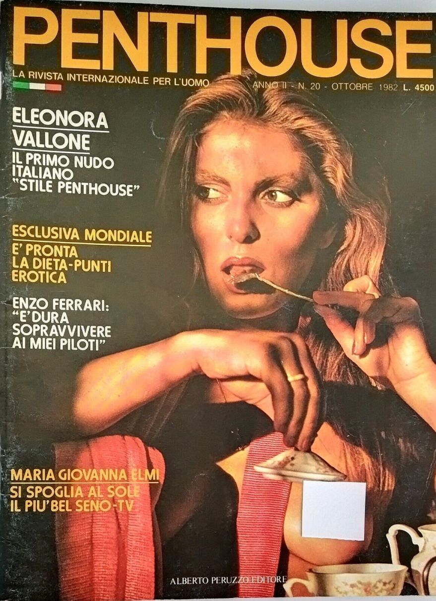 PENTHOUSE (IT) magazine side cover  Vol 2 No  20  October 1982