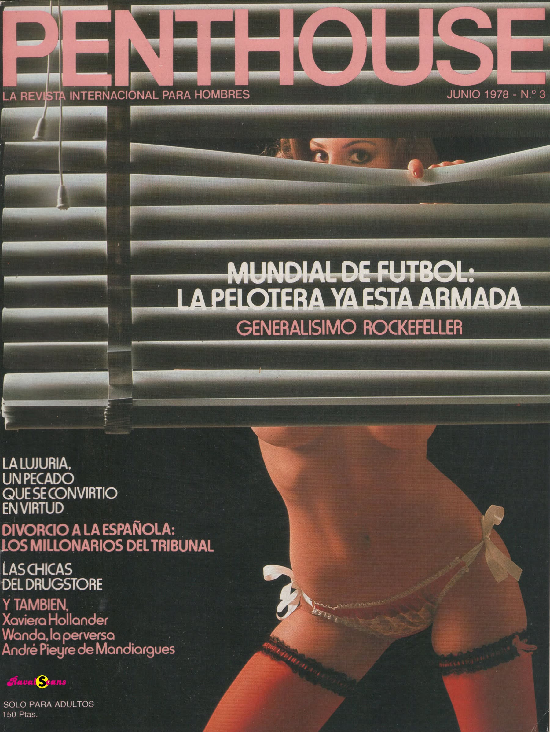 PENTHOUSE (SPAIN) magazine side cover Issue 3  June 1978