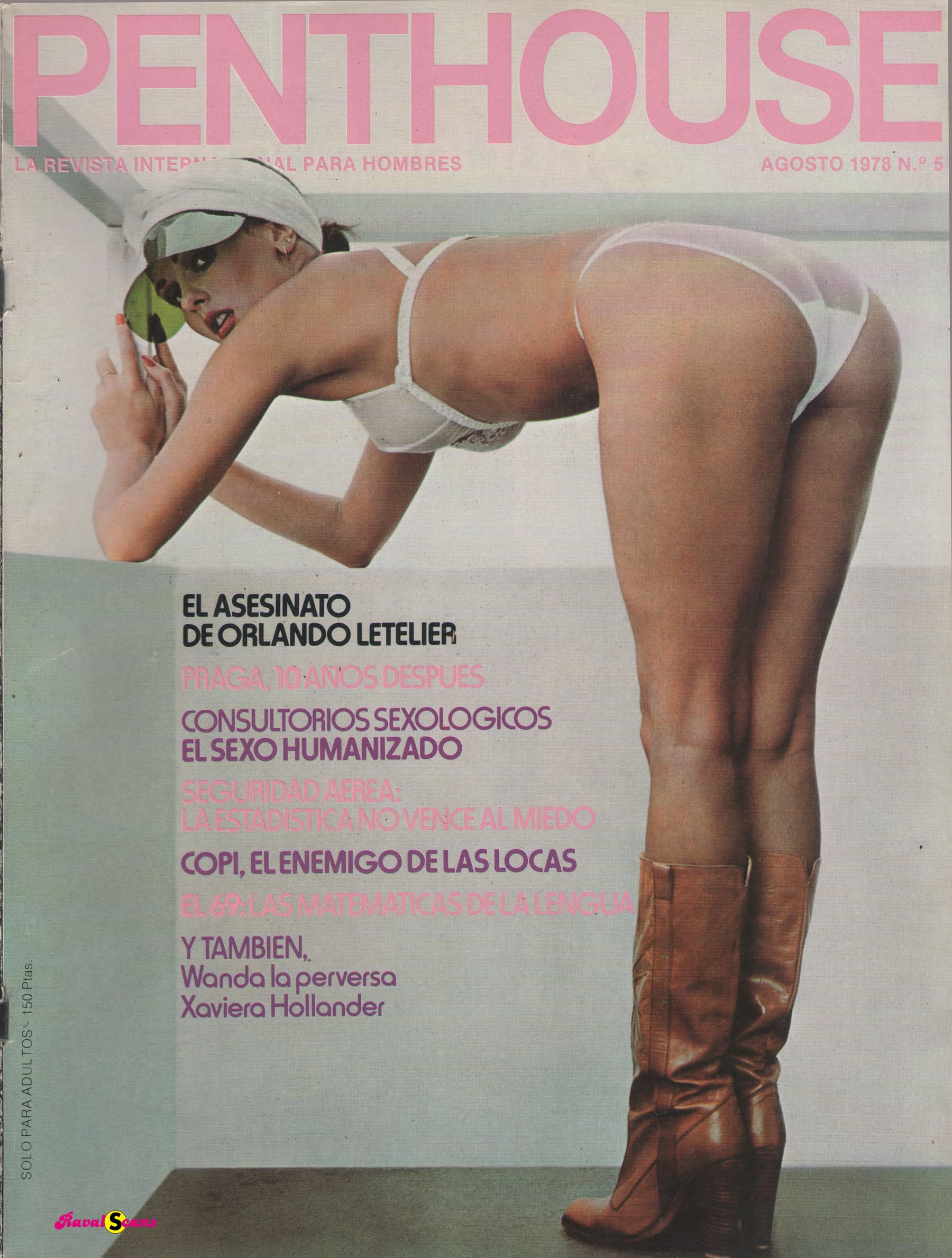 PENTHOUSE (SPAIN) magazine side cover Issue 5  August 1978