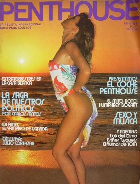 PENTHOUSE (SPAIN) magazine side cover Issue 40  July 1981