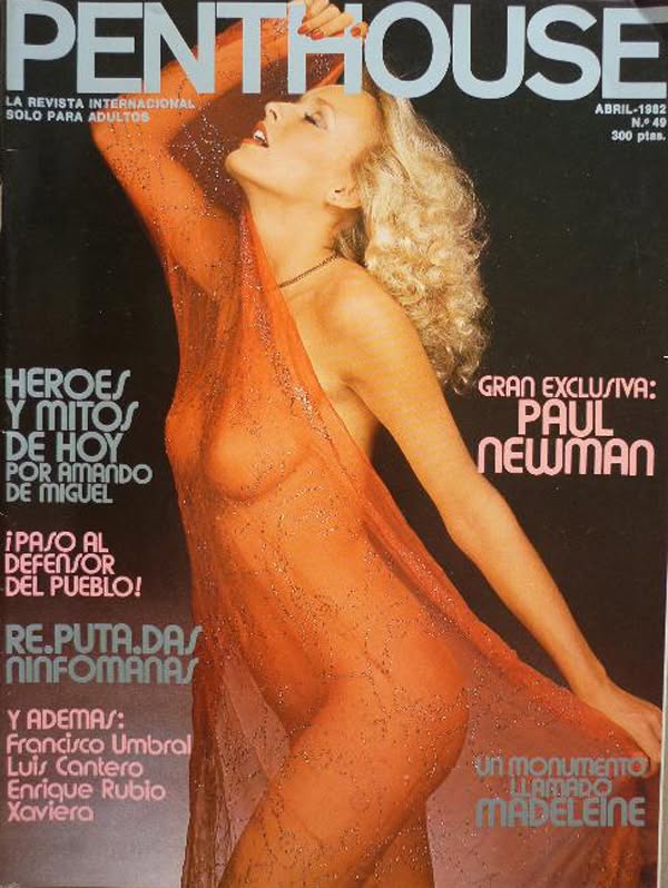 PENTHOUSE (SPAIN) magazine side cover Issue 49  April 1982