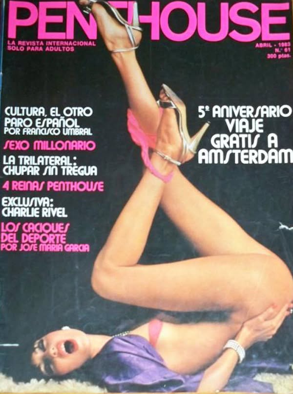 PENTHOUSE (SPAIN) magazine side cover Issue 61  April 1983