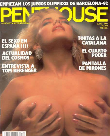 PENTHOUSE (SPAIN) magazine side cover Issue 172   1992