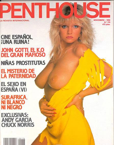 PENTHOUSE (SPAIN) magazine side cover Issue 176   1992