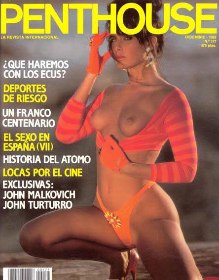 PENTHOUSE (SPAIN) magazine side cover Issue 177   1992