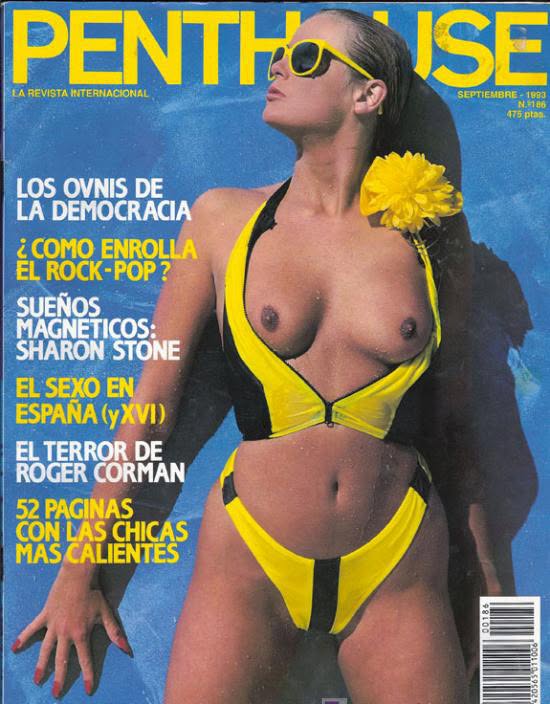 PENTHOUSE (SPAIN) magazine side cover Issue 186   1993