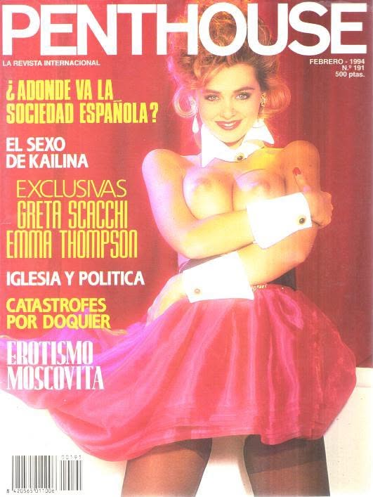 PENTHOUSE (SPAIN) magazine side cover Issue 191   1994