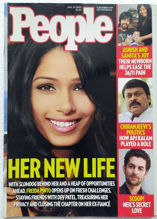 PEOPLE INDIA magazine side cover 24 April 2009