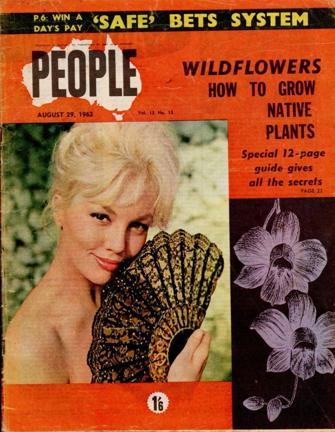 PEOPLE AUSTRALIA magazine side cover 29 August 1962