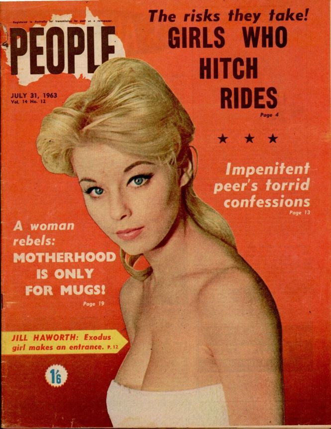 PEOPLE AUSTRALIA magazine side cover 31 July 1963