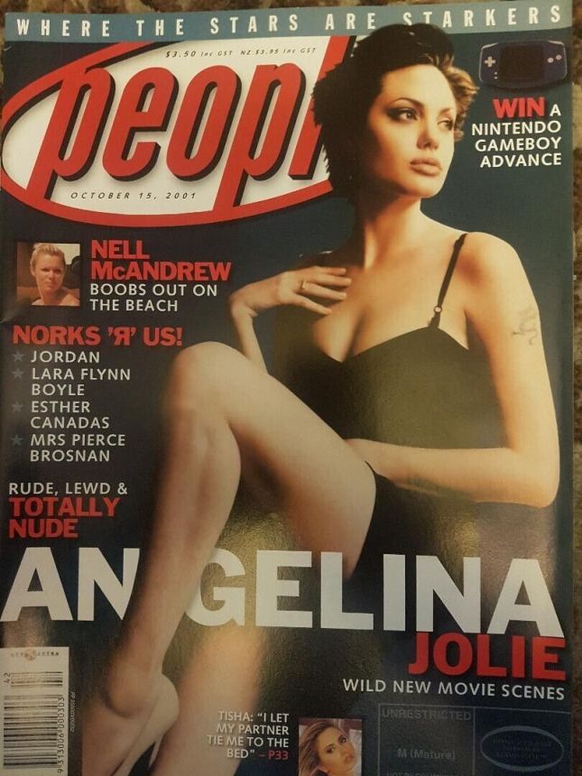 PEOPLE AUSTRALIA magazine side cover 15 October 2001