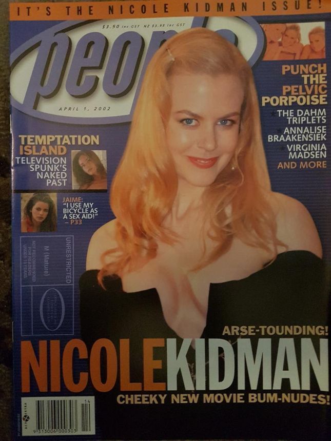 PEOPLE AUSTRALIA magazine side cover 1 April 2002