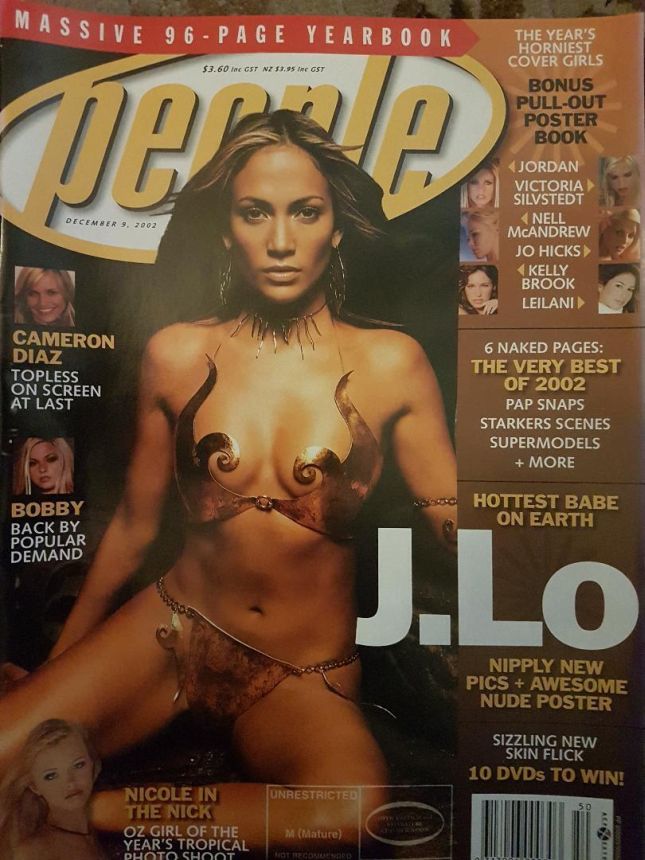 PEOPLE AUSTRALIA magazine side cover 9 December 2002