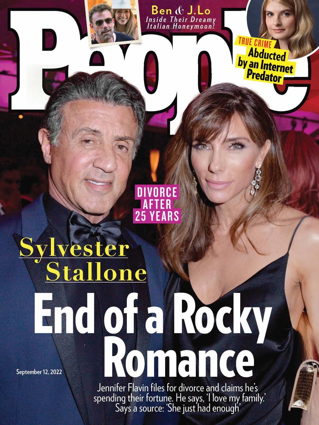 PEOPLE magazine side cover 12 September 2022