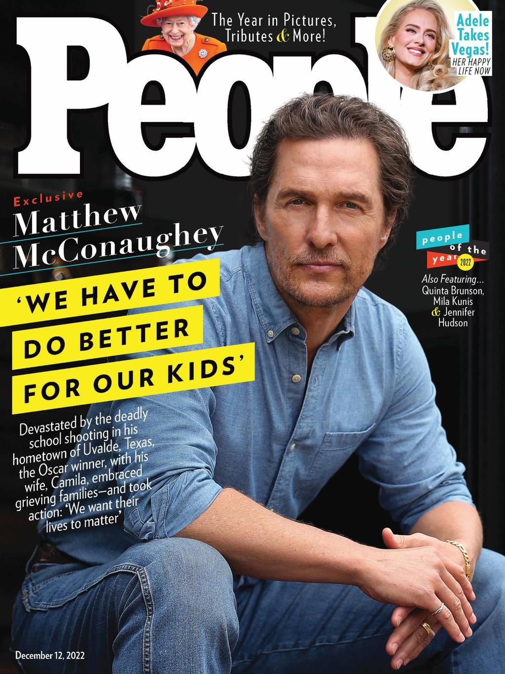 PEOPLE magazine side cover 12 December 2022