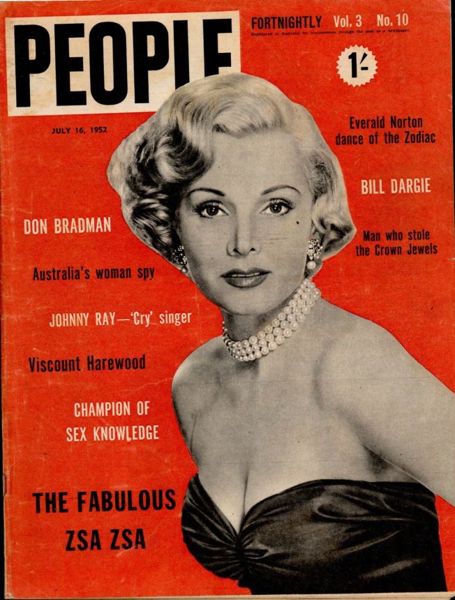 PEOPLE AUSTRALIA magazine side cover 16 July 1952