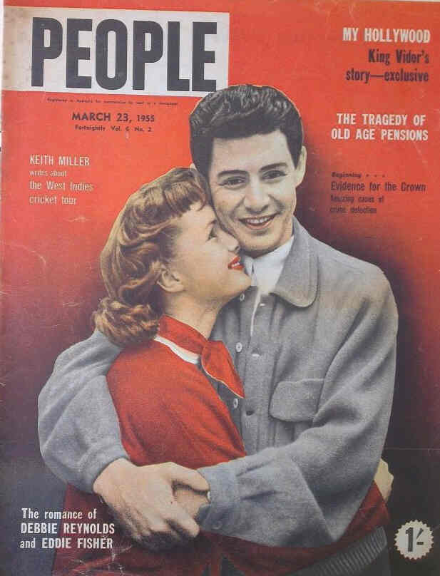 PEOPLE AUSTRALIA magazine side cover 23 March 1955