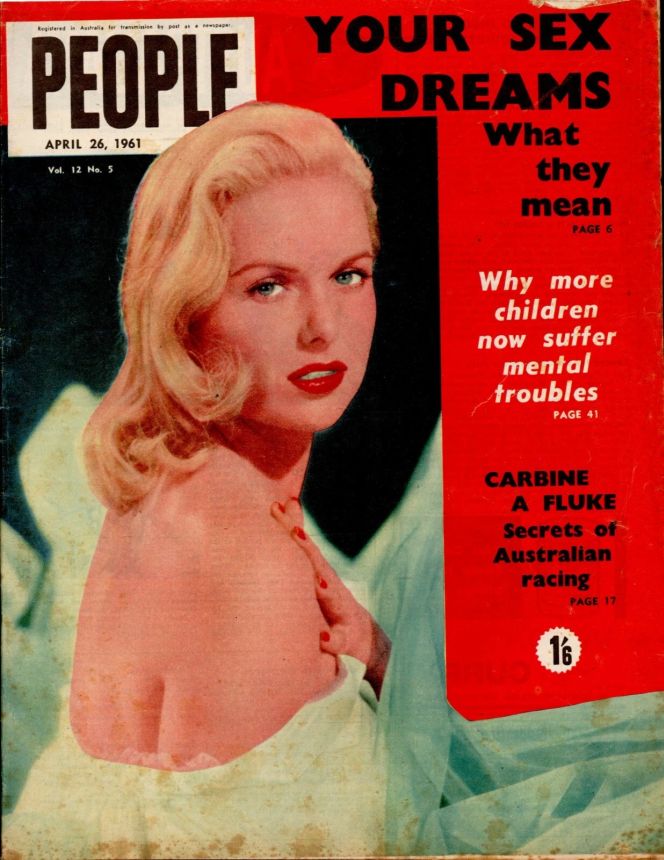 PEOPLE AUSTRALIA magazine side cover 26 April 1961