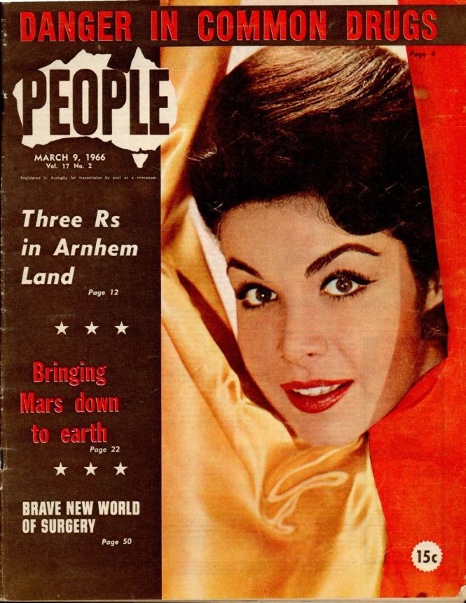 PEOPLE AUSTRALIA magazine side cover 9 March 1966