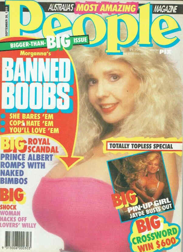 PEOPLE AUSTRALIA magazine side cover 26 September 1989