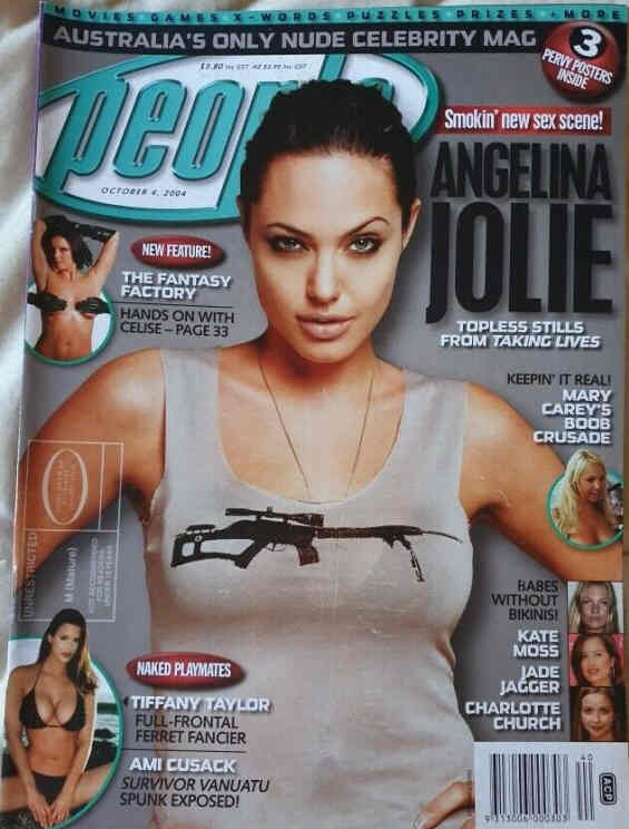 PEOPLE AUSTRALIA magazine side cover 4 October 2004
