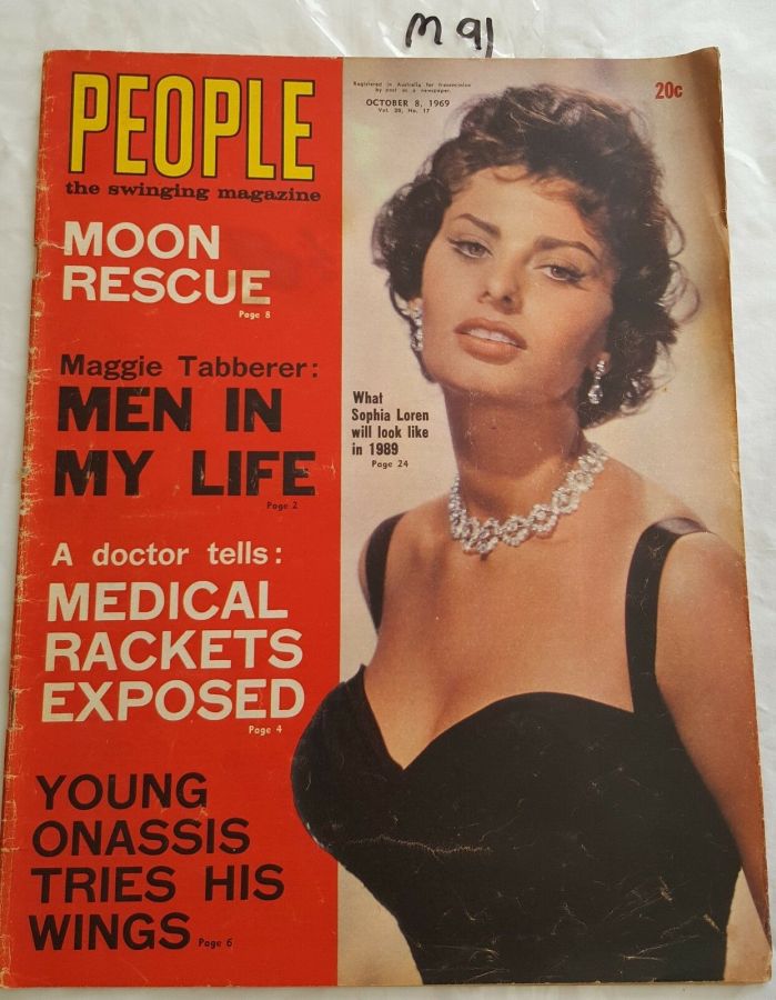 PEOPLE AUSTRALIA magazine side cover 8 October 1969
