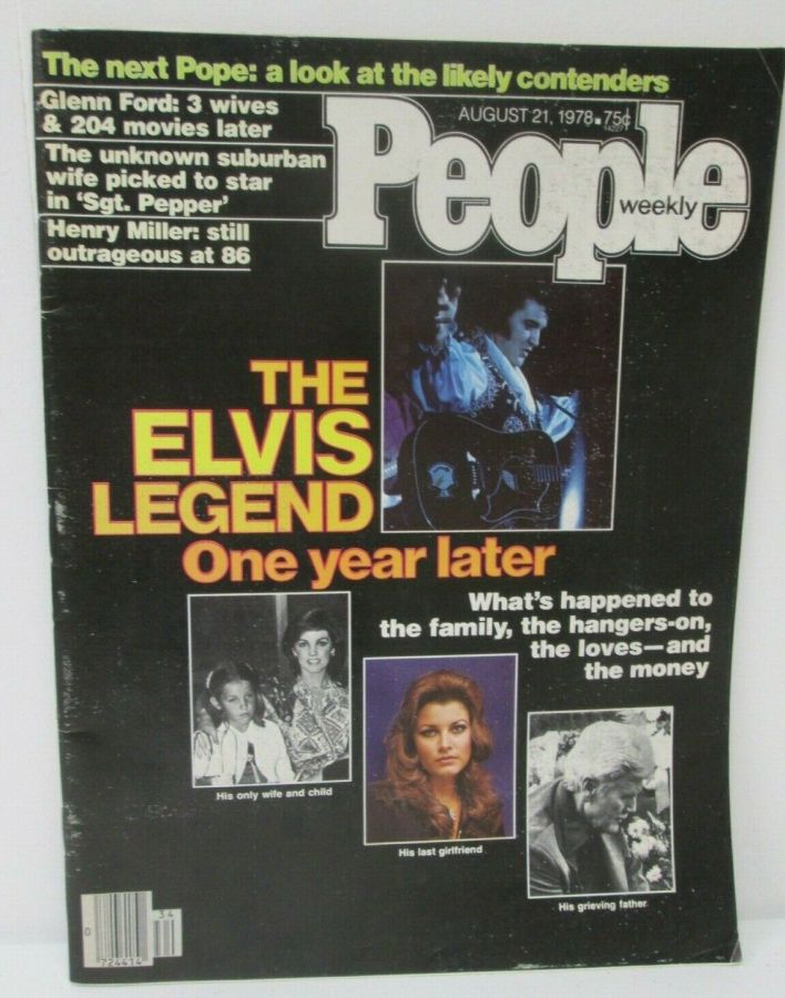 PEOPLE magazine side cover 21 August 1978