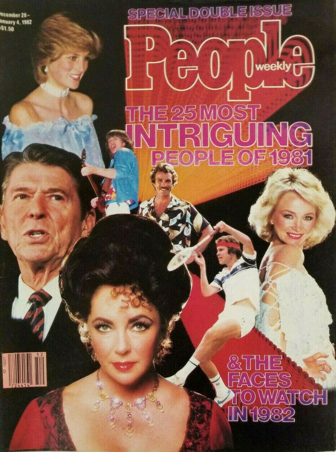 PEOPLE magazine side cover 28 December 1981