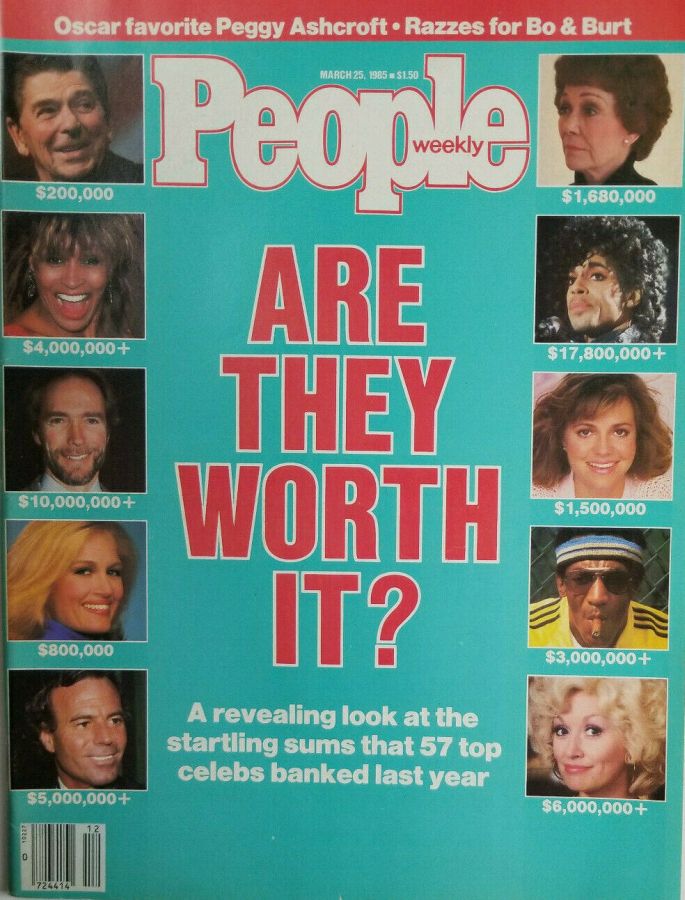 PEOPLE magazine side cover 25 March 1985