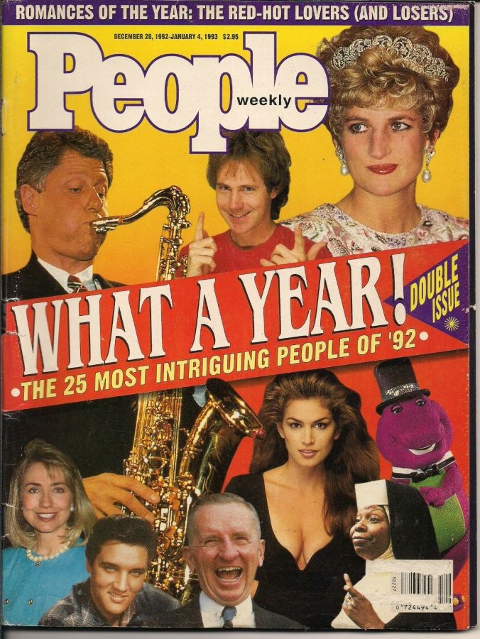 PEOPLE magazine side cover 28 December 1992