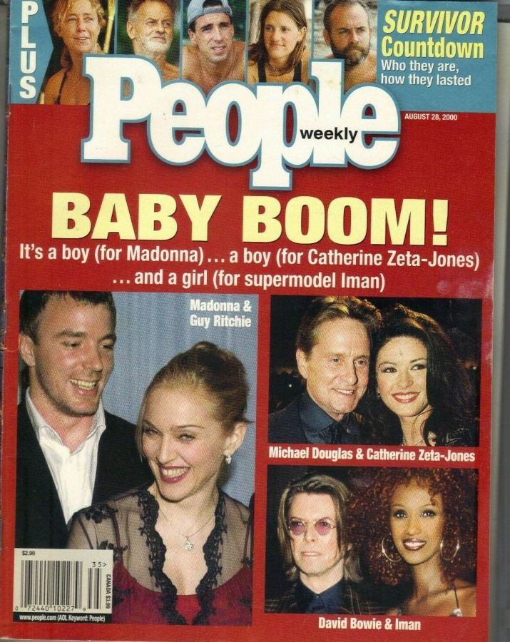 PEOPLE magazine side cover 28 August 2000
