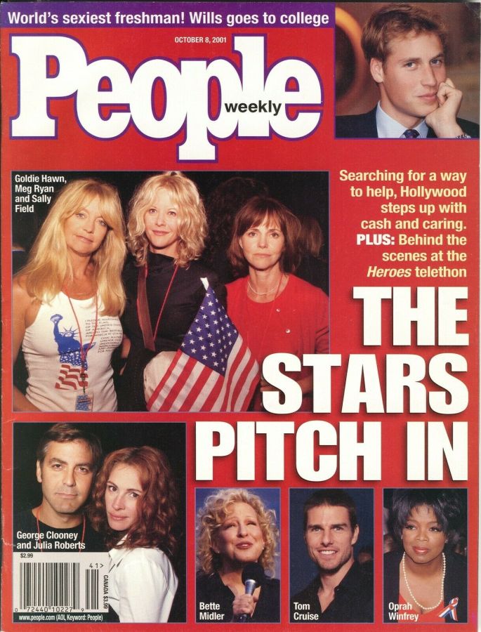 PEOPLE magazine side cover 8 October 2001
