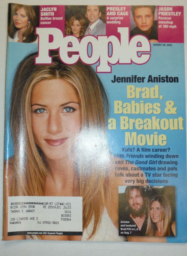 PEOPLE magazine side cover 26 August 2002