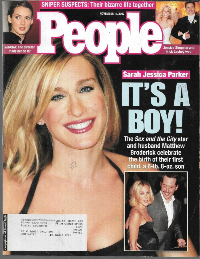 PEOPLE magazine side cover 11 November 2002