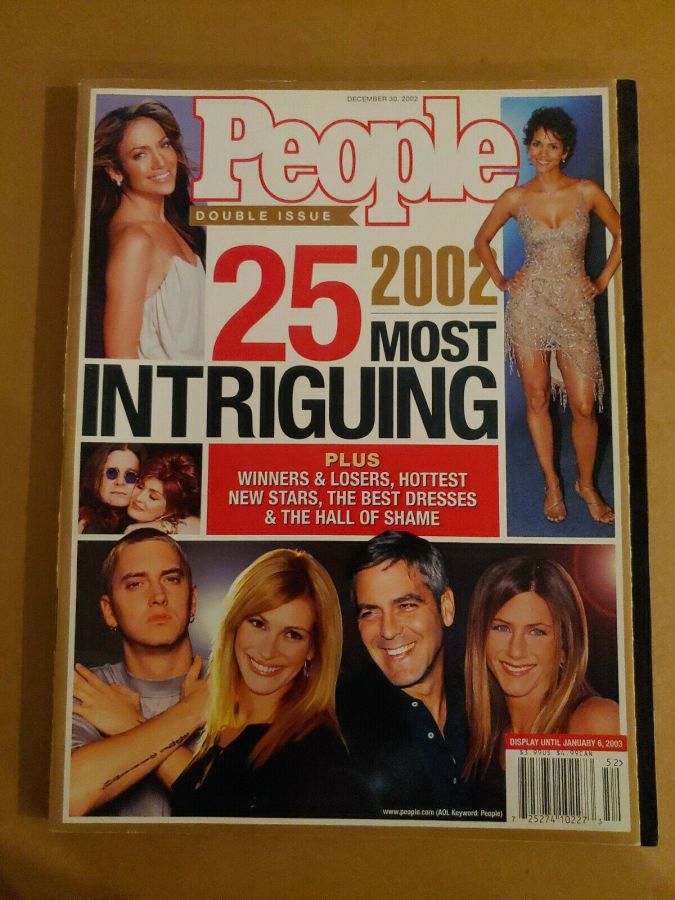 PEOPLE magazine side cover 30 December 2002