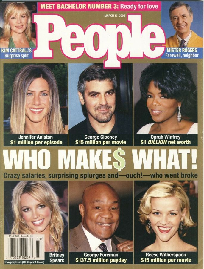 PEOPLE magazine side cover 17 March 2003