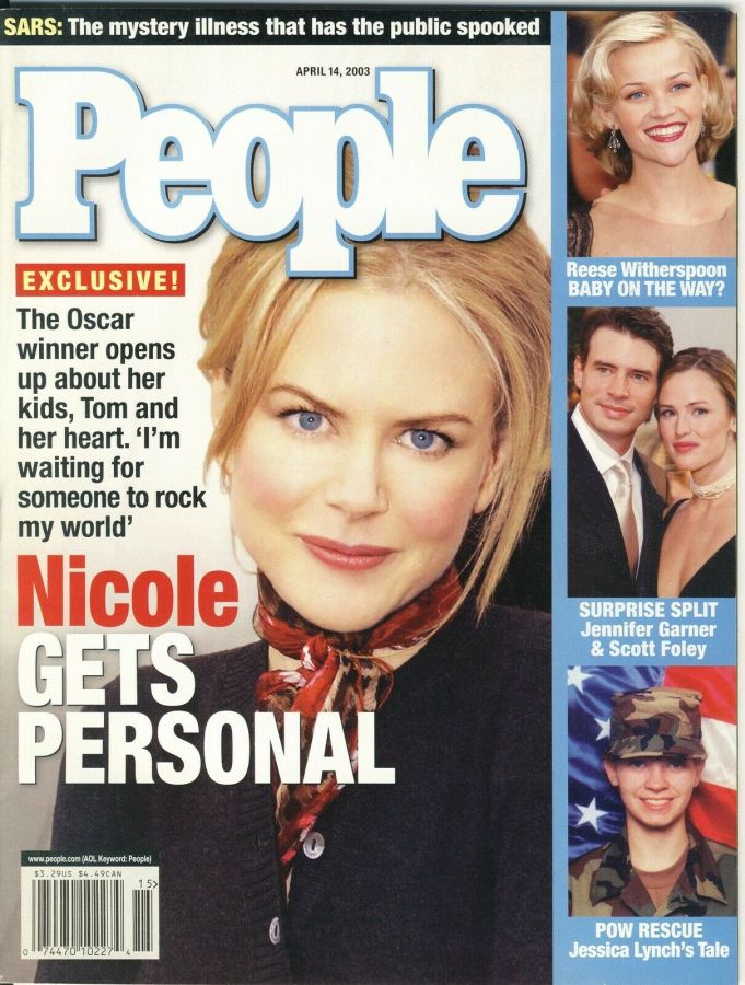 PEOPLE magazine side cover 14 April 2003