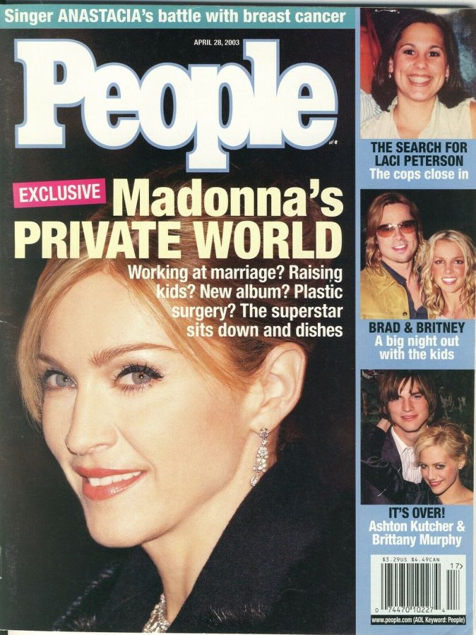 PEOPLE magazine side cover 28 April 2003