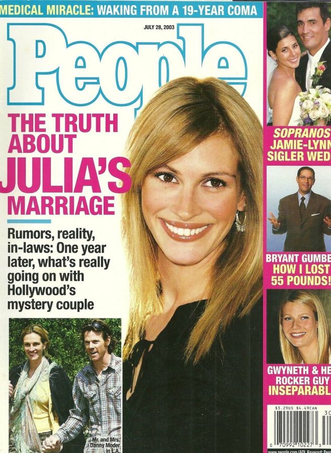 PEOPLE magazine side cover 28 July 2003