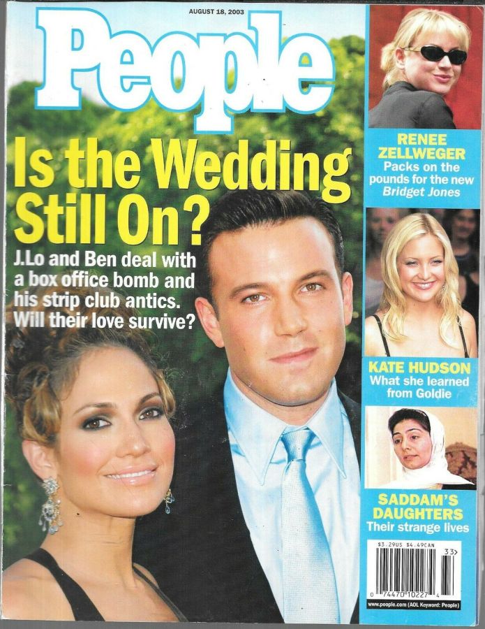 PEOPLE magazine side cover 18 August 2003