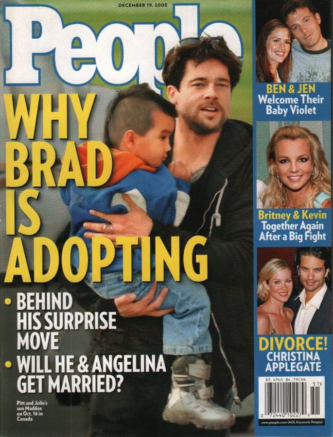 PEOPLE magazine side cover 19 December 2005