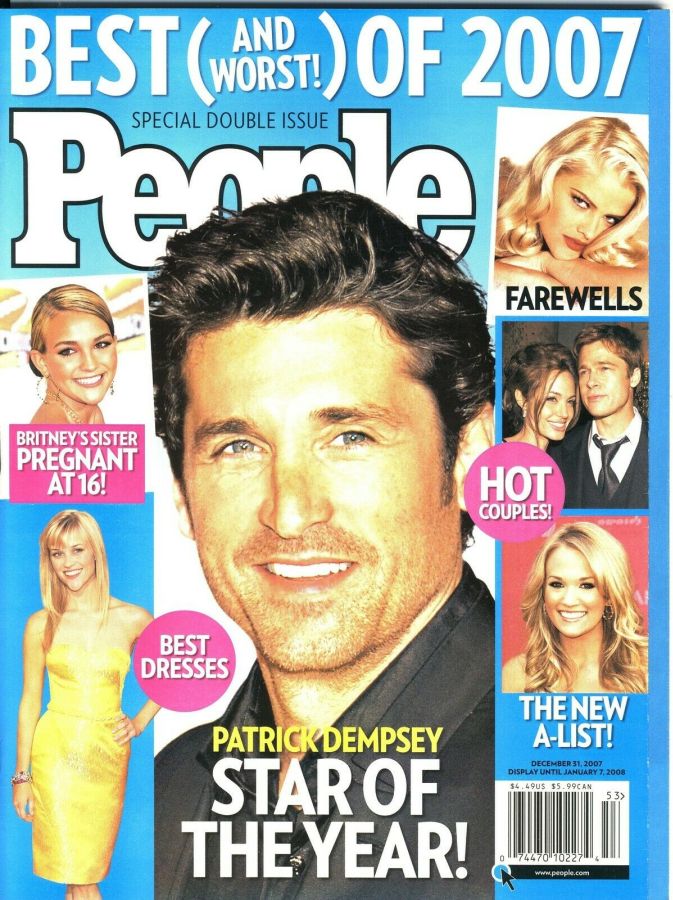 PEOPLE magazine side cover 31 December 2007