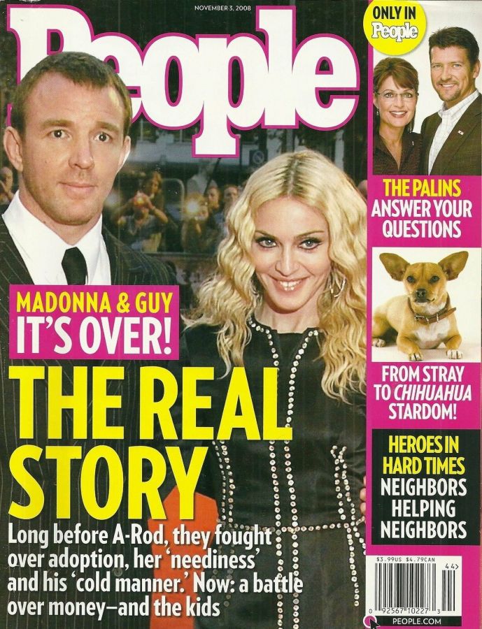 PEOPLE magazine side cover 3 November 2008