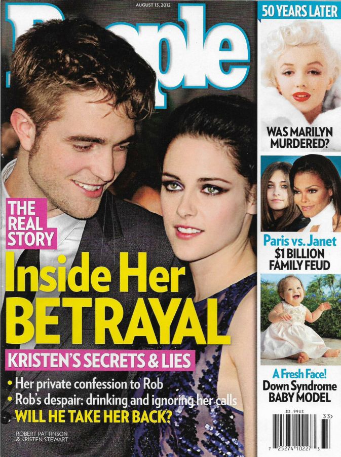 PEOPLE magazine side cover 13 August 2012