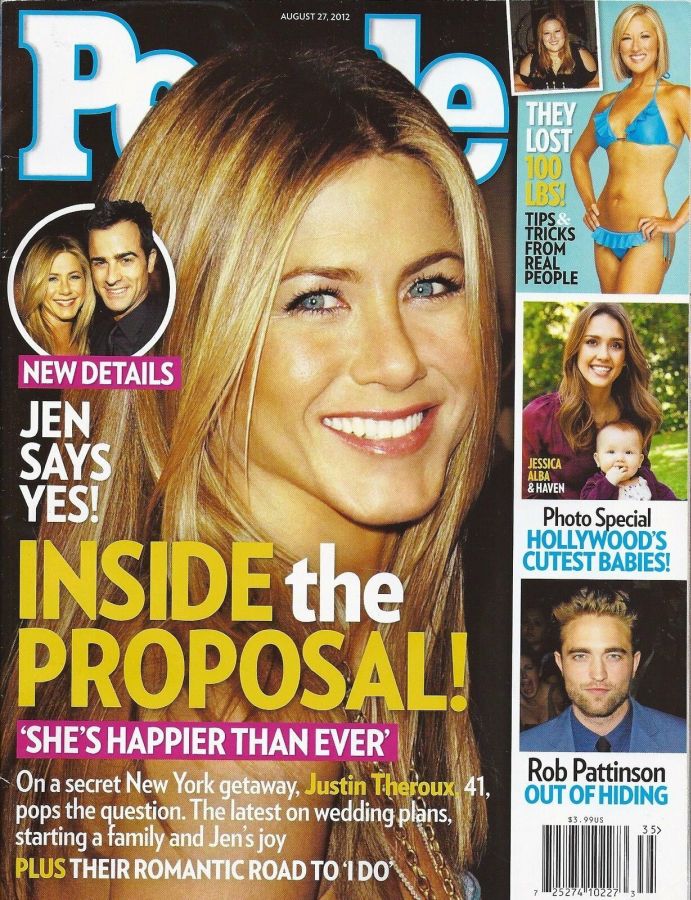 PEOPLE magazine side cover 27 August 2012